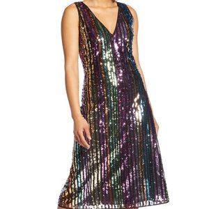 Halogen Sequin A-line dress, size 8.